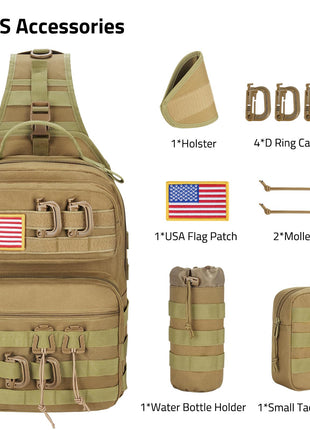 CVLIFE day carry bag featuring bbbb in khaki