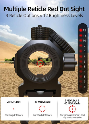 CVLIFE Dot Sight featuring multiple reticle red dot sight