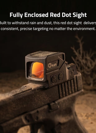 CVLIFE Multi Reticle Red Dot Sight RMSC featuring fully enclosed red dot sight