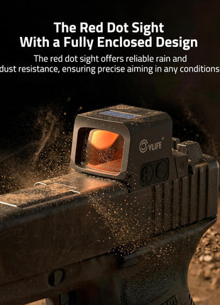 CVLIFE Multi Reticle Red Dot Sight RMSC featuring the red dot sight with a fully enclosed design