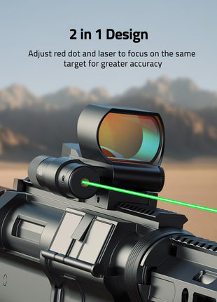 CVLIFE Reflex Sight featuring target for greater accuracy in green laser