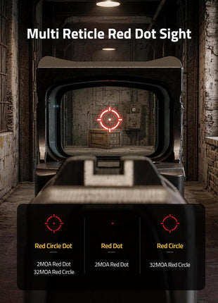 CVLIFE Multi Reticle Red Dot Sight RMSC featuring multi reticle red dot sight