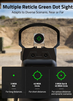 CVLIFE Green Dot Sight featuring multiple reticle green dot sight