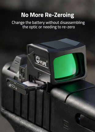 CVLIFE Sight for RMSC featuring change the battery without disassembling in green dot