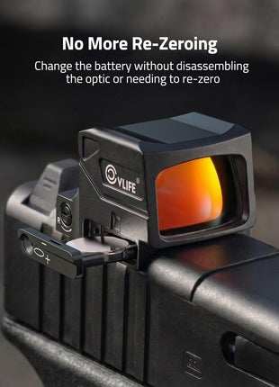 CVLIFE Sight for RMSC featuring change the battery without disassembling in red dot