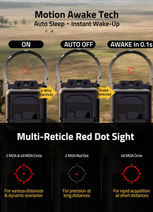 CVLIFE Dot Sight featuring multi-reticle red dot sight