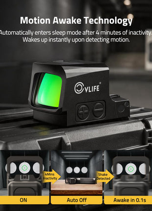 CVLIFE green dot sight featuring motion awake technology