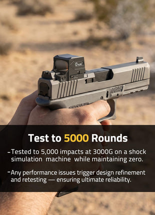CVLIFE green dot sight featuring simulation machine while maintaining zero in red dot