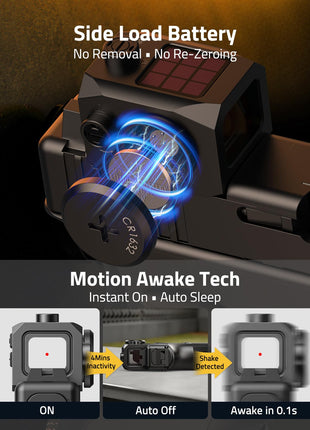 CVLIFE Dot Sight Optic featuring motion awake tech instant on · auto sleep