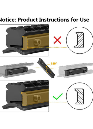 11mm to 20mm Rail Adapter Install Instructions