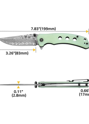 CVLIFE everyday carry knife in natural