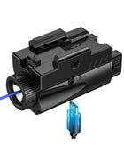 CVLIFE Rechargeable Gun Light featuring lir in blue laser light combo