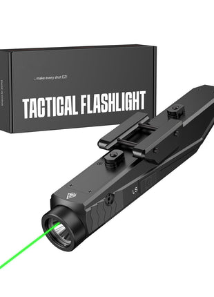 CVLIFE Rifle WeaponLight Laser Light Combo USB Rechargeable featuring make every shot ez! tactical flashlight in green laser
