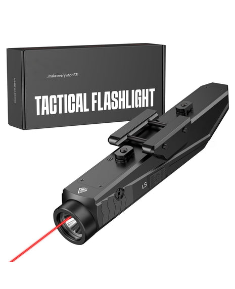 CVLIFE Rifle WeaponLight Laser Light Combo USB Rechargeable featuring make every shot ez! tactical flashlight in red laser