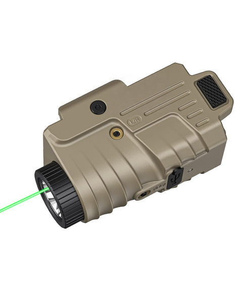 CVLIFE Pistol Light Laser Combo Rechargeable Home Defense featuring lir o Light with Green Beam