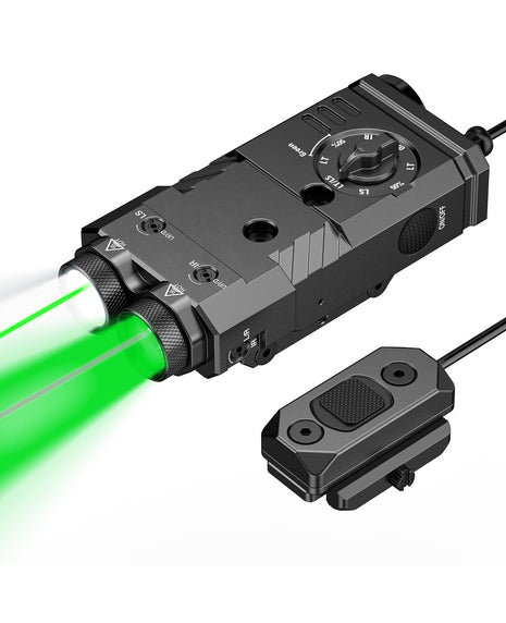CVLIFE IR Flashlight featuring ir ls Green Laser+IR Laser+White Light+Green Light