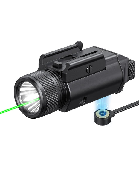 CVLIFE High Lumen Pistol Flashlight Light with Green Beam