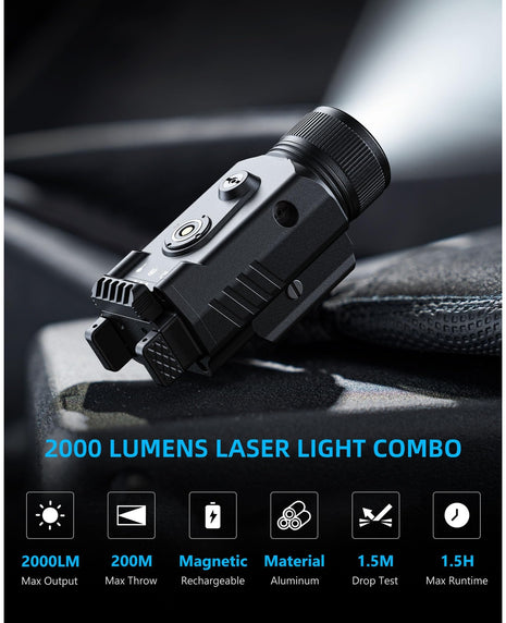 CVLIFE Laser Light Combo featuring magnetic material