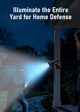 CVLIFE Pistol Flashlight featuring yard for home defense in red laser light combo