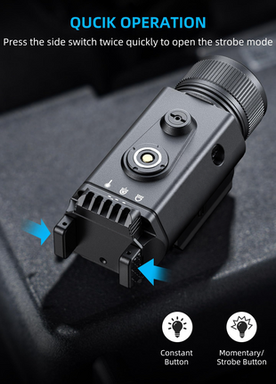 CVLIFE Laser Light Combo featuring qucikoperation constant momentary/ Light with Green Beam