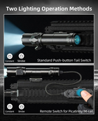 CVLIFE Rifle featuring remote switch for picatinny/m-rail Light