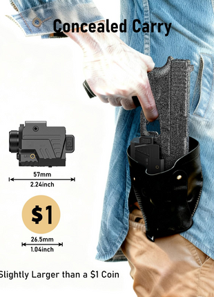 CVLIFE Red Laser Beam featuring concealed carry in red laser light combo