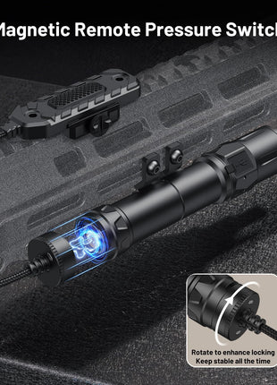 CVLIFE 2500 Lumens Rifle Light Home Defense featuring magnetic remote pressure switch