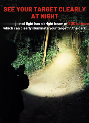 CVLIFE built-in USB rechargeable featuring which can clearly illuminate your target in the dark Light with Green Beam