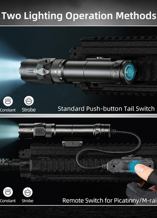 CVLIFE Rifle featuring remote switch for picatinny/m-rail Light with Green Beam