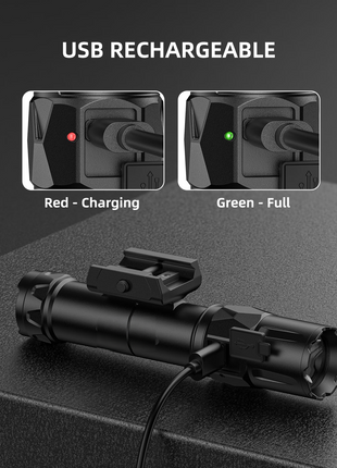 CVLIFE ar rifle featuring red - charging green - full Light