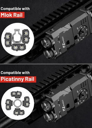 CVLIFE IR Illuminator featuring compatible with picatinny rail Green Laser+IR Laser+White Light+Red Light