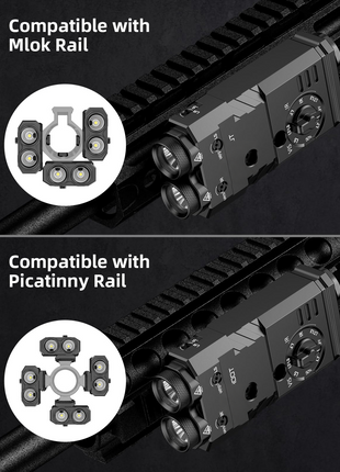 CVLIFE IR Illuminator featuring compatible with picatinny rail Green Laser+IR Laser+White Light+IR Light