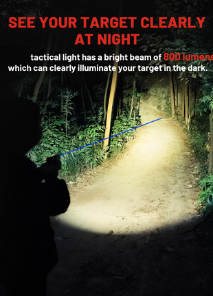 CVLIFE Combo Rechargeable featuring which can clearly illuminate your target in the dark Light with Blue Beam