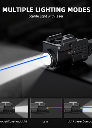 CVLIFE Pistol Light Laser Combo Rechargeable Home Defense featuring multiple lighting modes stable light with laser Light