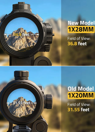 CVLIFE flip-to-side magnifier featuring field ofview