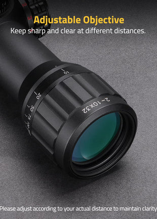 CVLIFE Focal Plane Scopes featuring adjustable objective keep sharp and clear at different distances