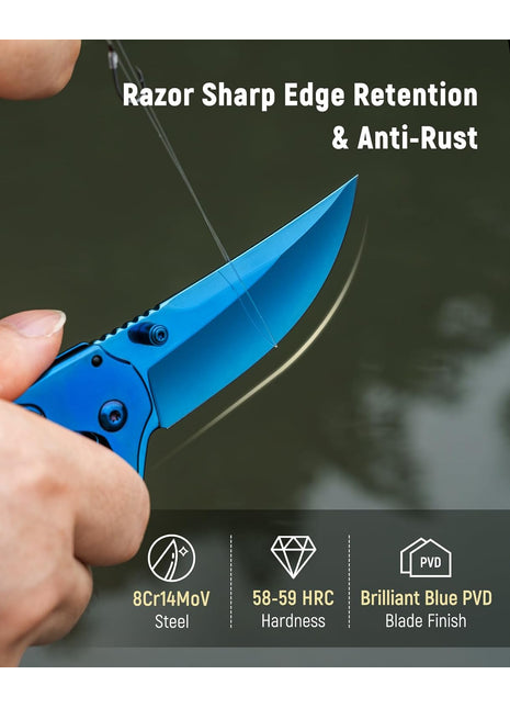 Small Folding Pocket Knife with Sharp Edge and Anti-Rust