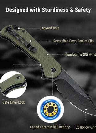 Durable and sturdy tactical knife structure