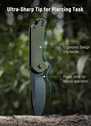 Perfect design EDC pocket knife with g10 handle