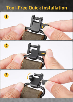 CVLIFE Genuine Leather Ends featuring tool-free quick installation in mixed green