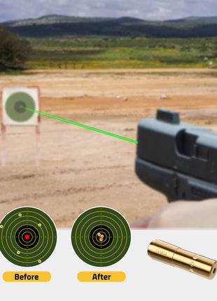 9mm Green Laser Bore Sight Features