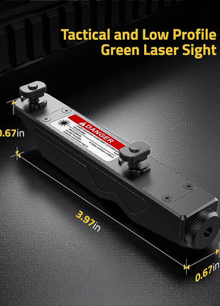 Tactical and Low Profile Rifle Green Laser Sight