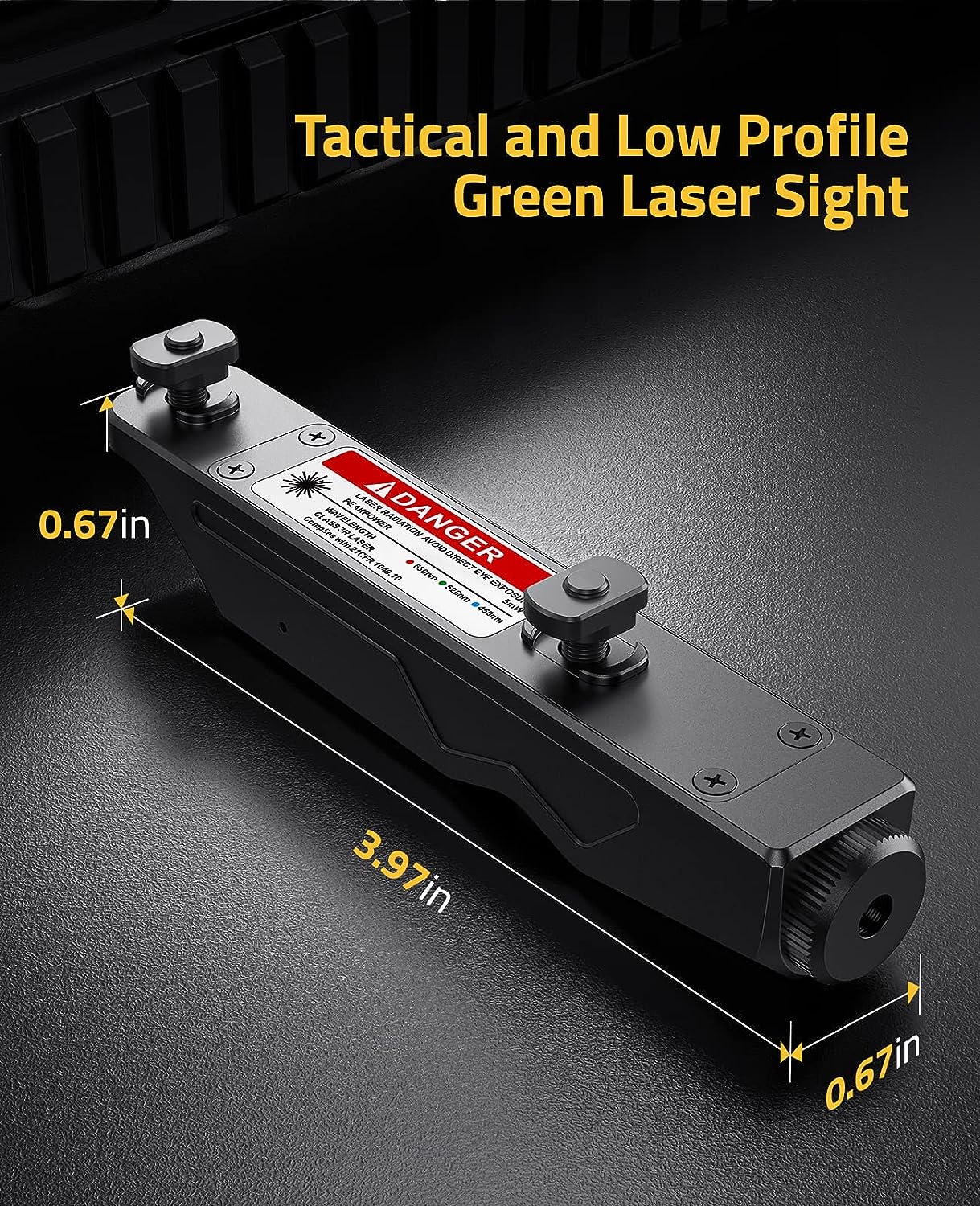 CVLIFE Green Laser Sight Compatible with M-Lok and Picatinny Rail