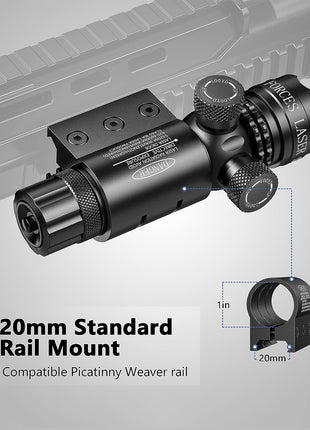 Tactical Laser Sight for 20mm Standard Rail Mount
