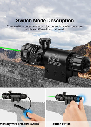 The best laser sight with pressure switch and button switch