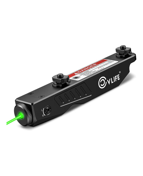 Green Tactical Laser Sight Compatible with Mlok Picatinny Rail
