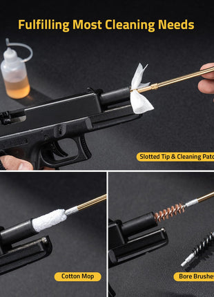 CVLIFE Gun Cleaning Kit featuring fulfilling most cleaning needs slotted tip& cleaningpatch