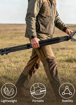 CVLIFE gun tripod featuring lightweight portable stability