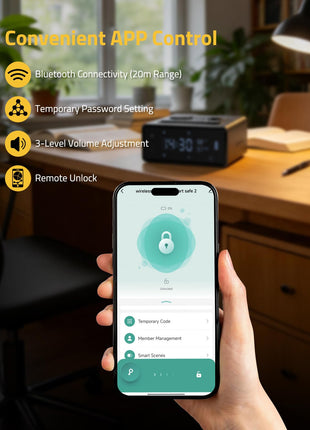 CVLIFE Handgun Safe featuring convenient app control