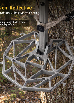 CVLIFE hunting platform featuring traction nubs x matte coating enhance anti-slip to ensure